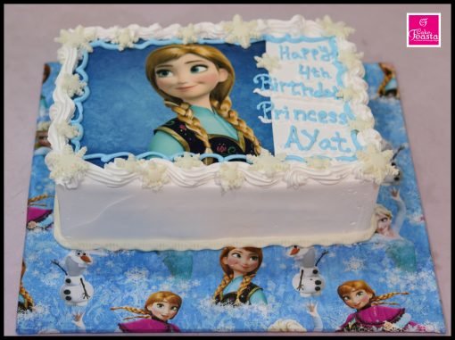 Frozen Theme Girls Birthday Cake