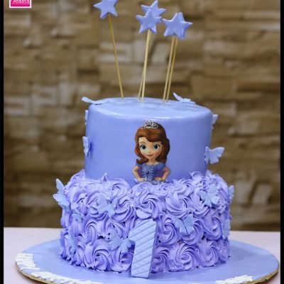 Princess Theme Girls Birthday Cake