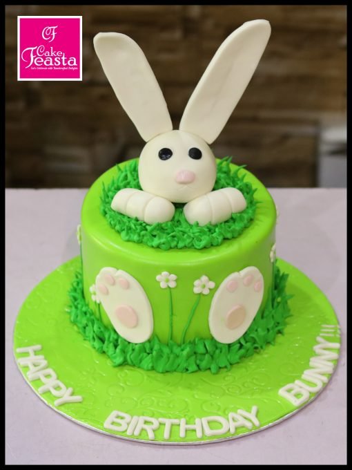 Bunny Kids Birthday Cake