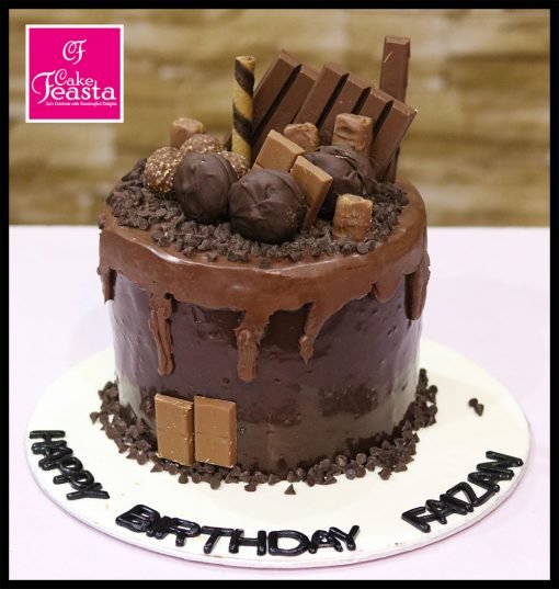 Full Chocolate Birthday Cake