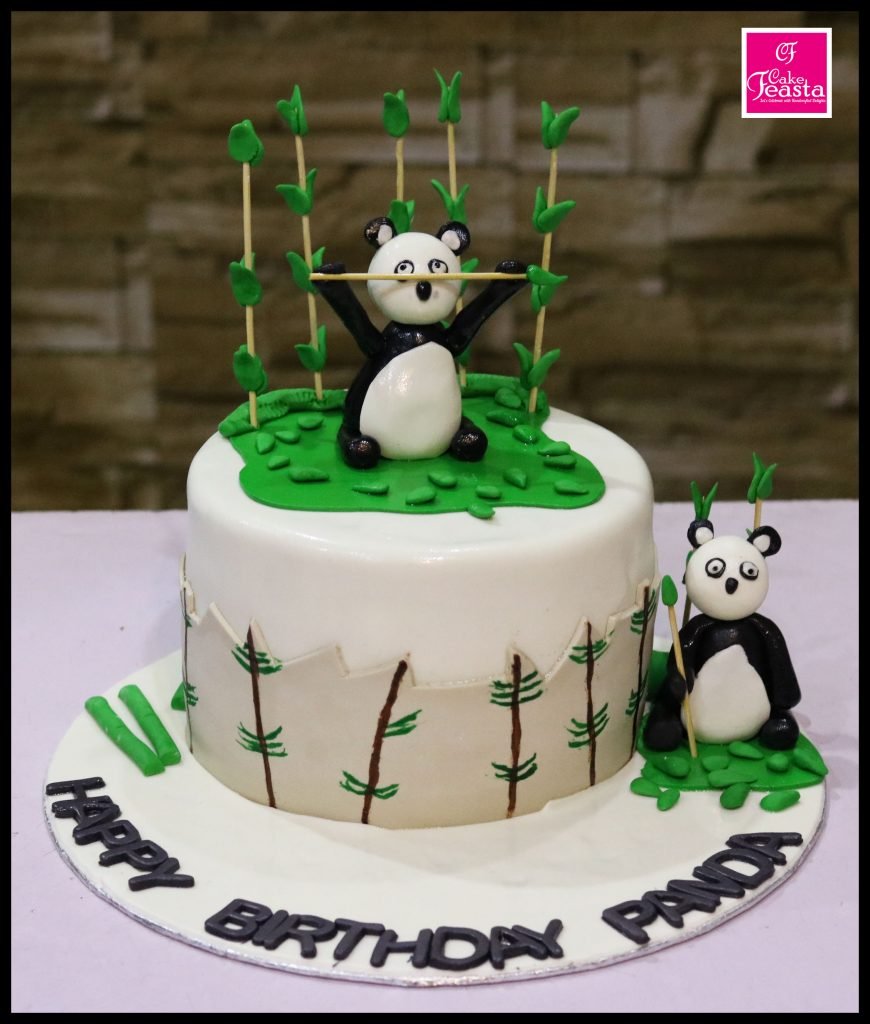 Panda Theme Kids Birthday Cake - Lahore Cakes - Cake Feasta