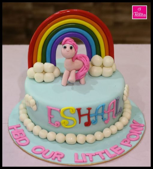 Pony Theme Girls Birthday Cake
