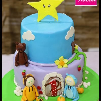 Cartoon Theme Kids Birthday Cake