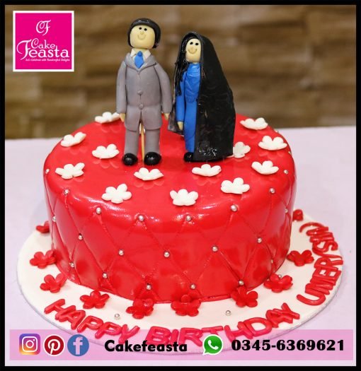 Couple Theme Birthday Cake