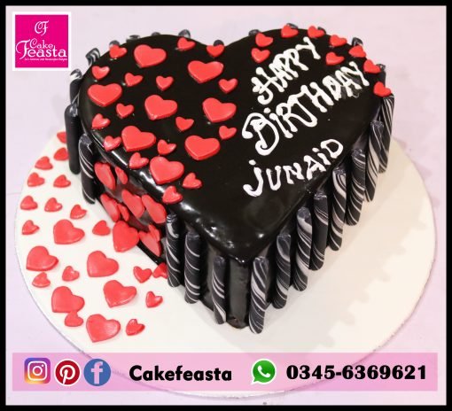 Red Heart Chocolate Cake