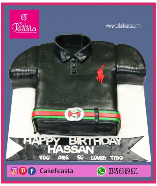 Gucci Polo T-Shirt Birthday Cake