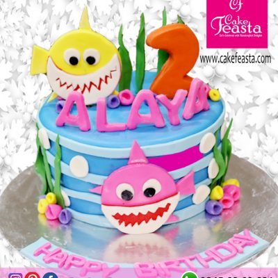 1-Tier-Small-Fish-Birthday-Cake