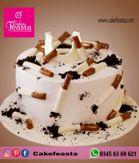 Cigarette Lover Birthday Cake - Customized Cakes | Order Online ...