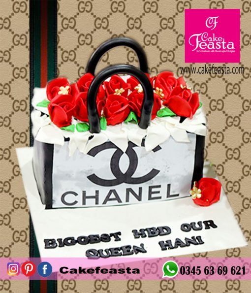 Gucci Handbag Theme Birthday Cake