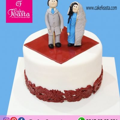 Couple Anniversary Cake