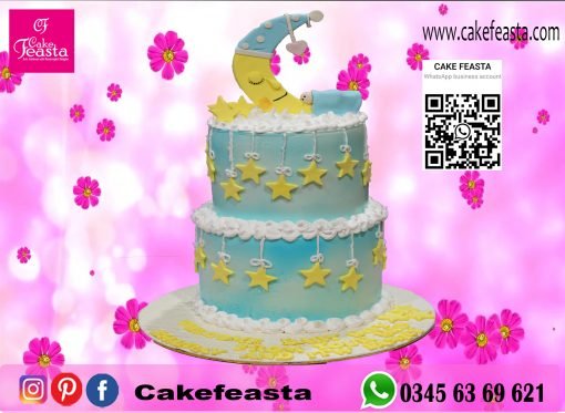 2 Tier Baby Shower Cake