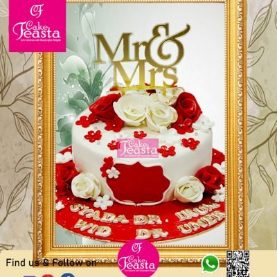 Mr.& Mrs. Wedding Cake
