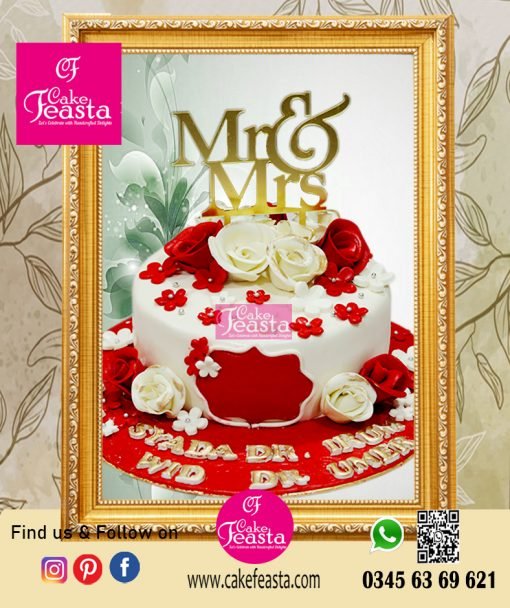 Mr.& Mrs. Wedding Cake