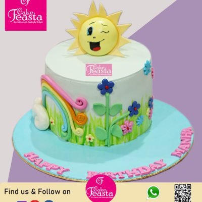Sun Theme Birthday Cake