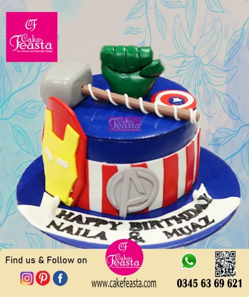 Thor Theme Kid Birthday Cake