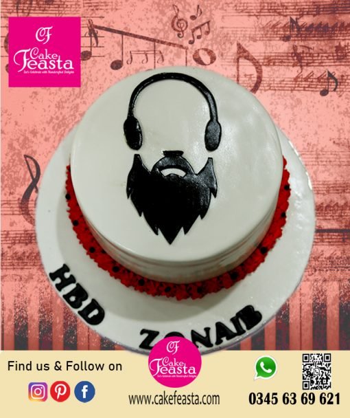 Music Lover Theme Birthday Cake