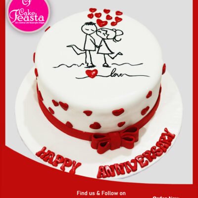 Couple Clipart Anniversary Cake