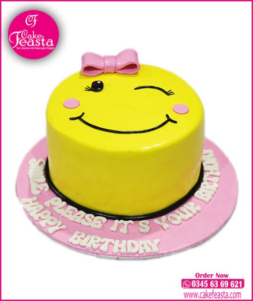 Happy Emoji Birthday Cake