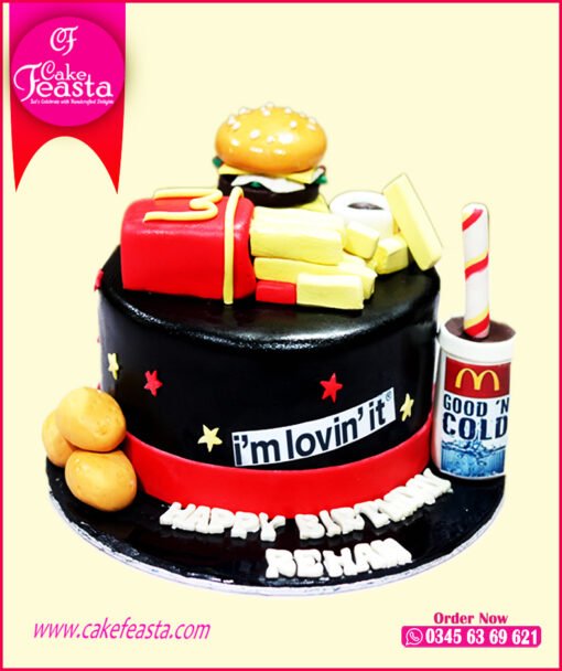 McDonald Lover Birthday Cake