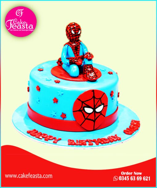 Spiderman Kids Birthday Cake