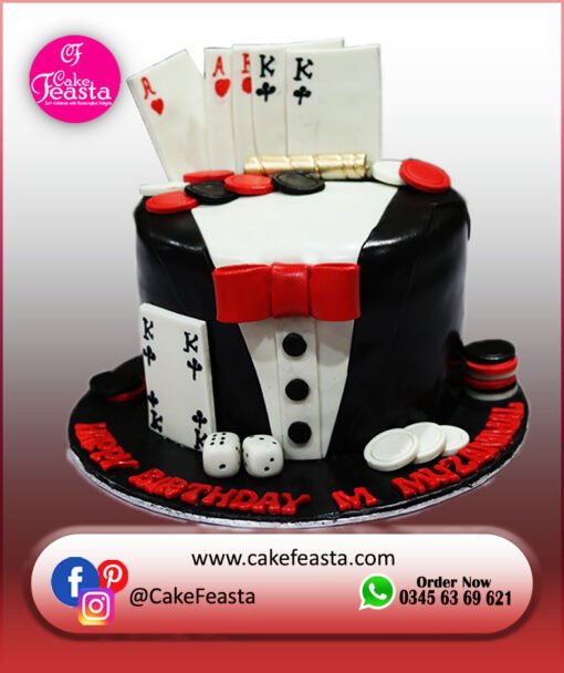 Casino-Playing-Card-Theme-Birthday-Cake