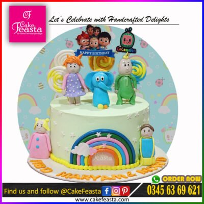 CoComelon Theme Kids Birthday Cake