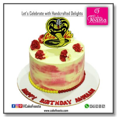 Cobra Theme Birthday Cake