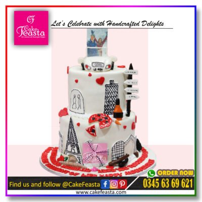2 Tier Anniversary Cake