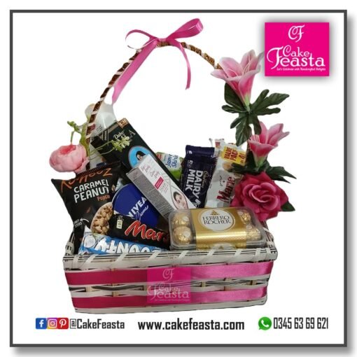 Pink Mother Day Basket (L)