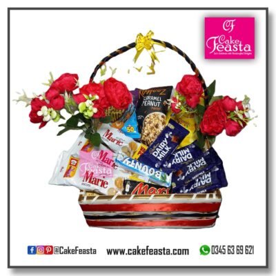 Red & Black Chocolate, Snacks Basket (L1)