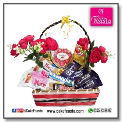 Red & Black Chocolate, Snacks Basket (L2)