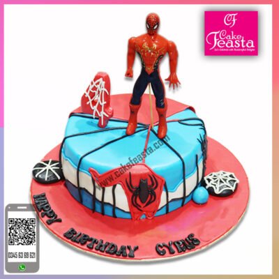 SpiderMan-4th-Birthday-Cake