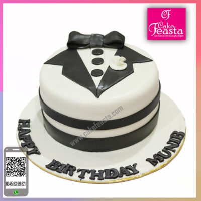 Black-Bow-Theme-Birthday-Cake