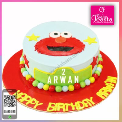 ELMO-Theme-Birthday-Cake