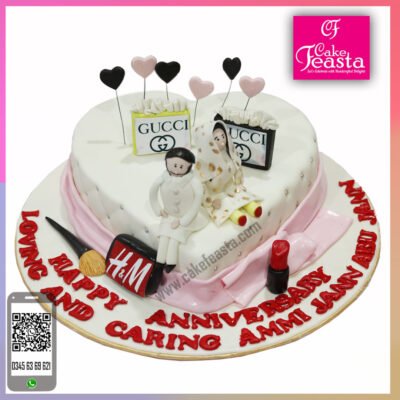 Heart-Couple-Anniversry-Cake
