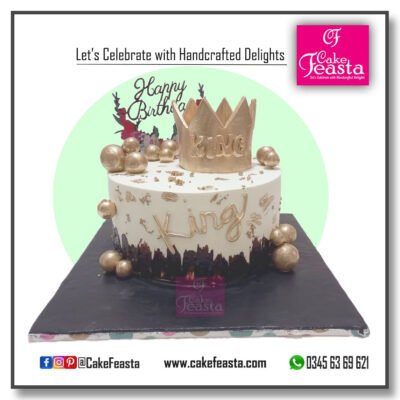 King Crown Birthday Cake