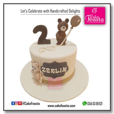 Teddy Bear Balloon Cake