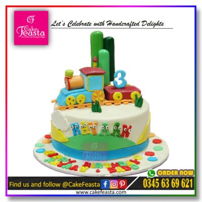 Train Theme Kids Birthday Cake