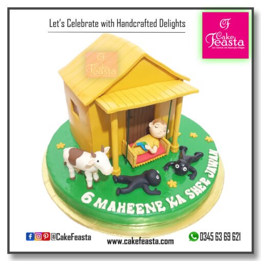 Farm Themed Birthday Cake