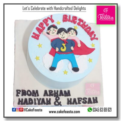 Superman Dad Cake