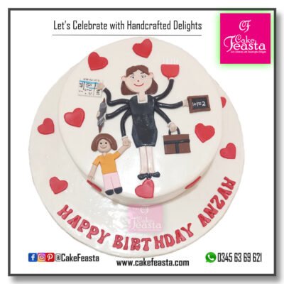Supermom Theme Cake