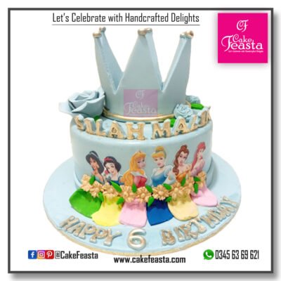 Disney Princesses Birthday Cake