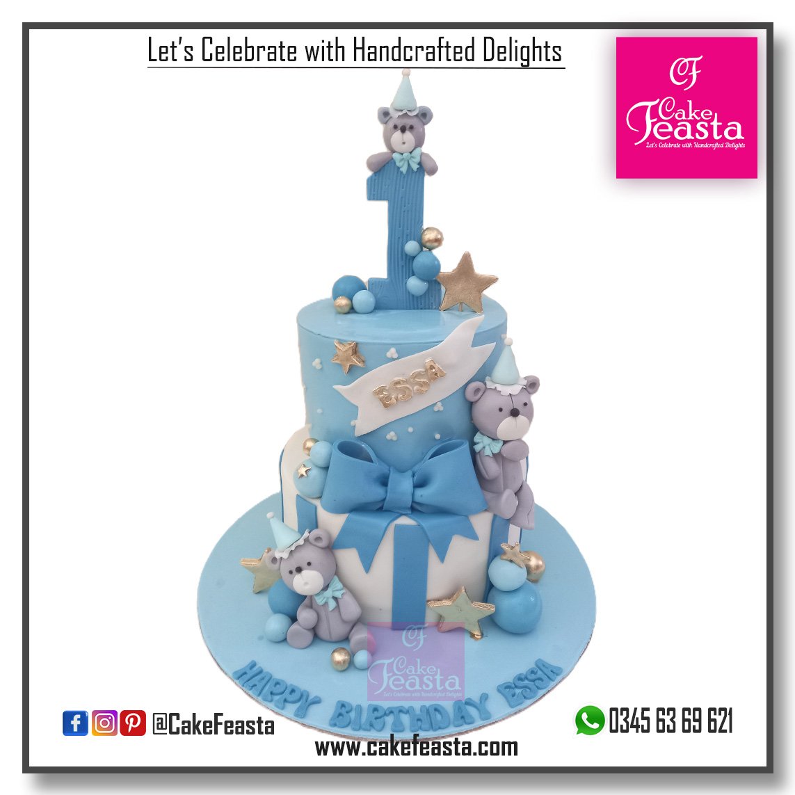 Teddy Bear Birthday Cake