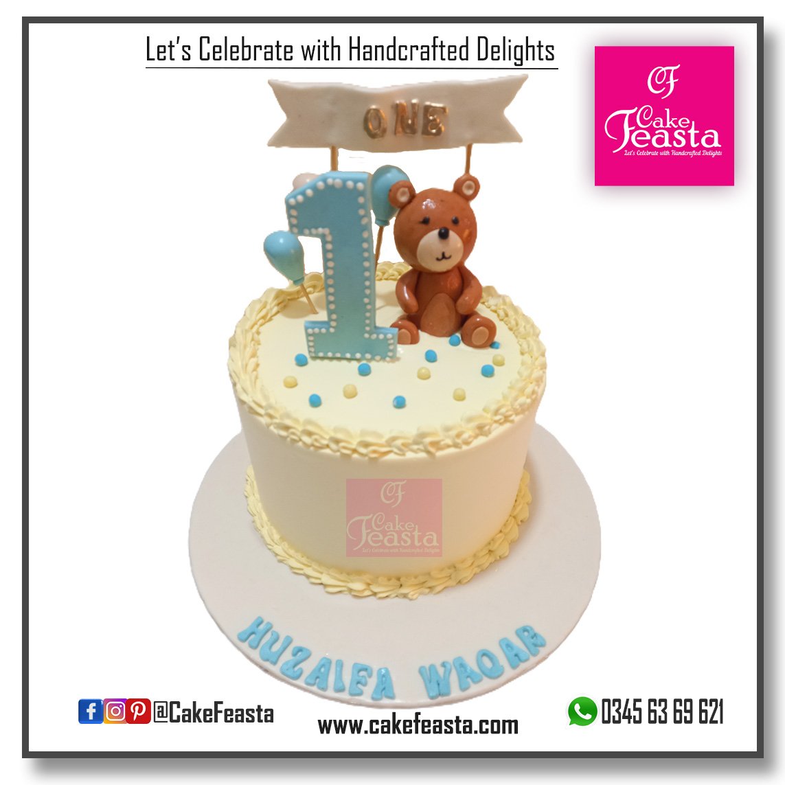 Teddy Bear Birthday Cake